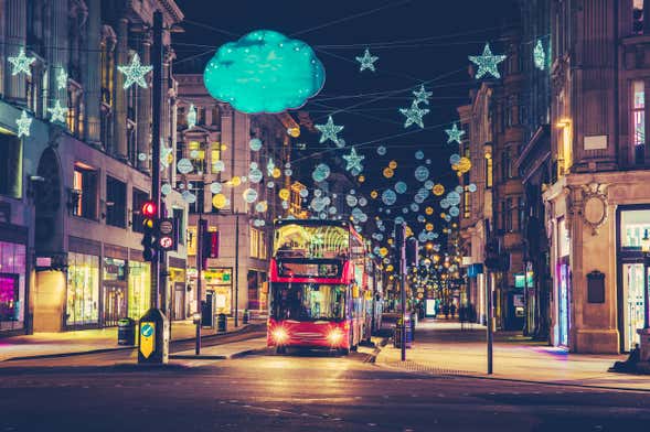 Visite à la découverte des illuminations de Noël de Londres en Tootbus