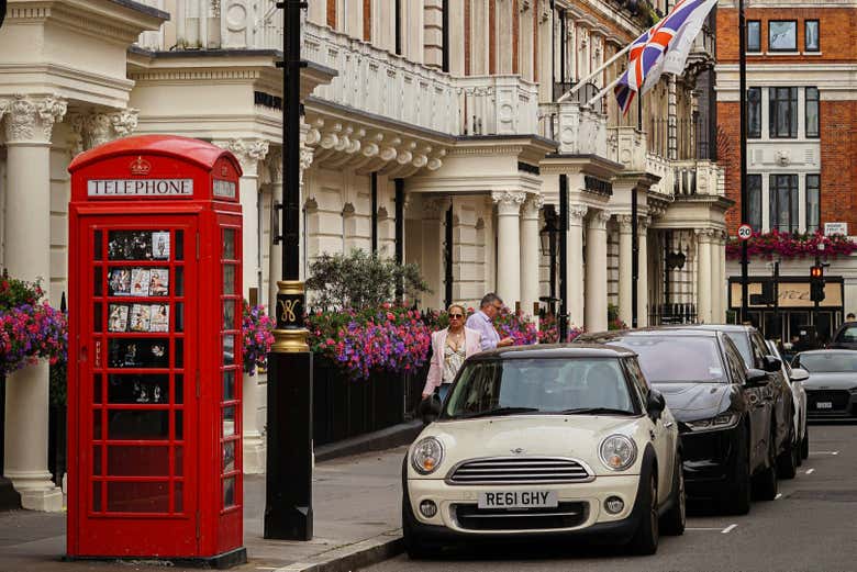 Une des rues du quartier de Mayfair