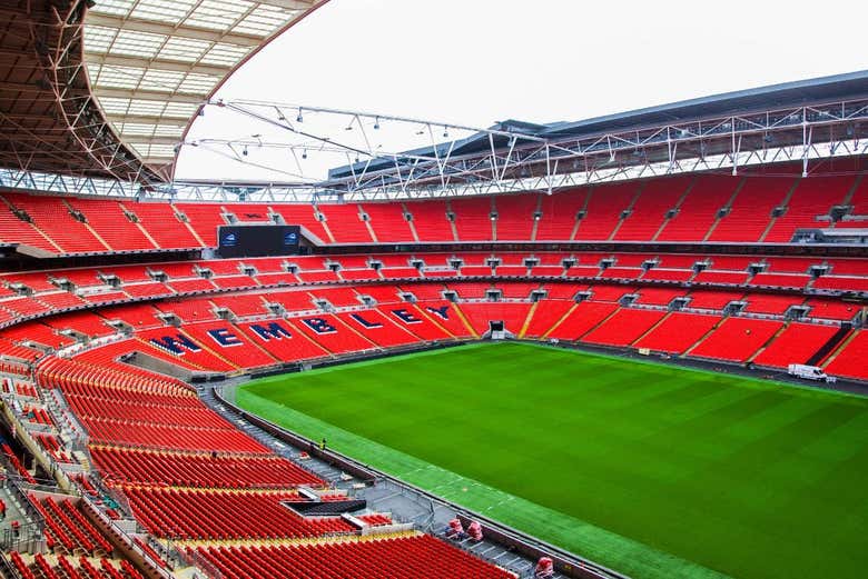 Les gradins du stade de Wembley